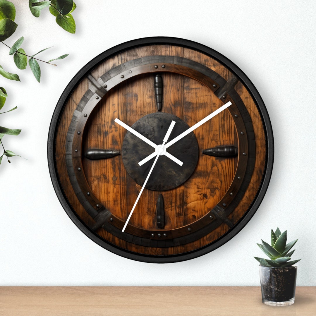Whiskey Barrel Wall Clock, Gift for Him, Whiskey, Barrel, Drinkers Clock Etsy