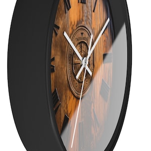 Horloge murale tonneau de whisky, cadeau pour lui, whisky, tonneau Johnnie Walker, horloge pour buveurs image 7