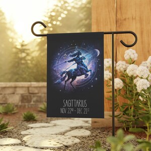 Sagittarius Garden Banner,  Zodiac Gifts, Birthday Gift, garden banner, Sagittarius gift, Unique Zodiac Gift, Gift for her, garden gift