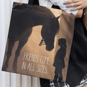 Pferd Tote Bag, Freunde kommen in allen Größen,Einkaufstasche, Pferd Liebhaber Geschenk, Reitertasche, Pferd Stil, Reiterliebe, Geschenk für sie