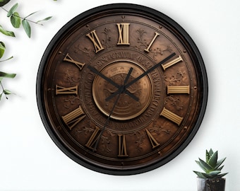 Whiskey Barrel Wall Clock, gift for him, whiskey, barrel, drinkers clock