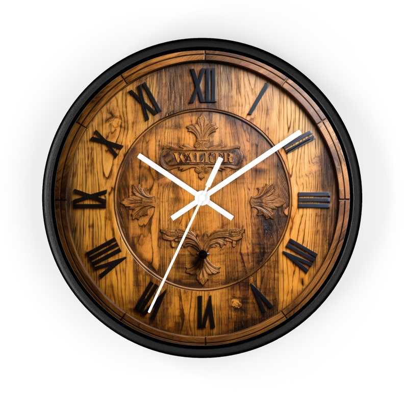 Orologio da parete a forma di botte di whisky, regalo per lui, whisky, botte di Johnnie Walker, orologio per bevitori immagine 6