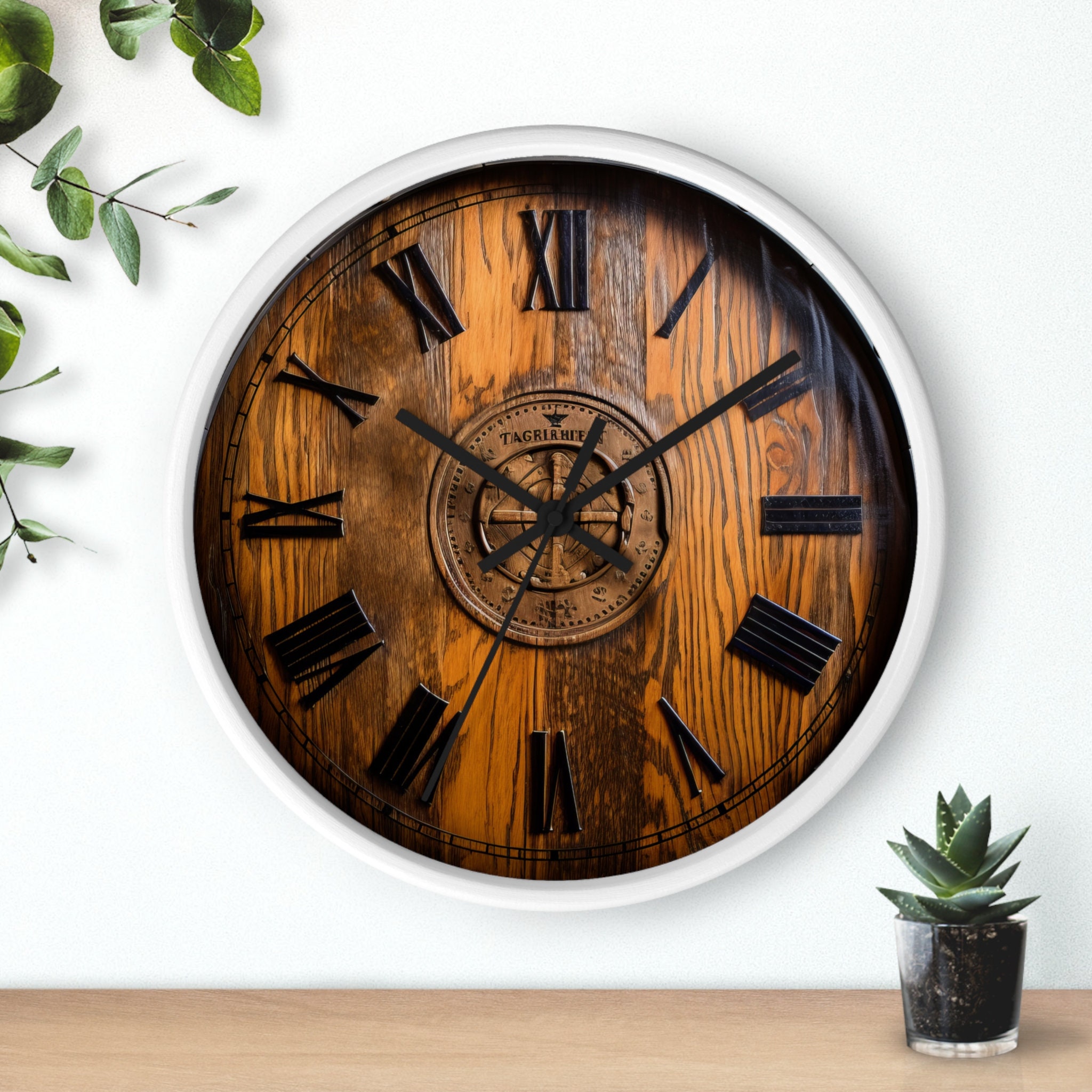 Whiskey Barrel Wall Clock, Gift for Him, Whiskey, Johnnie Walker Barrel