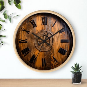 Horloge murale tonneau de whisky, cadeau pour lui, whisky, tonneau Johnnie Walker, horloge pour buveurs image 10