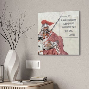 Sun Tzu quote, Art of War, A Good Commander, Quote canvas, History Appreciation canvas, history canvas, gift for him, gift for her