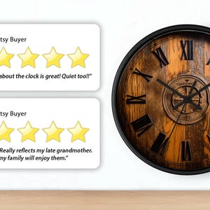 Horloge murale tonneau de whisky, cadeau pour lui, whisky, tonneau Johnnie Walker, horloge pour buveurs image 2