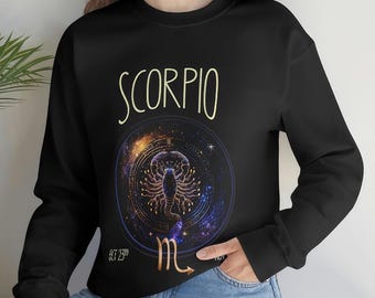 Scorpio Sweatshirt, Scorpio zodiac gift, Gifts for Her, Scorpio sweatshirt, Gift For Scorpio, Unisex Crewneck Sweatshirt