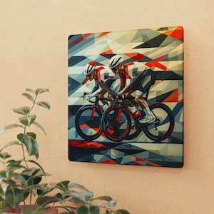 Male Cyclist Clock, Speedy Male Cyclist Clock, Biker Gifts, Bike Lover Gift, Cyclist Clock, Cycling Gifts, Gift for her, Gift for him.