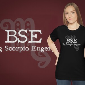 Big Scorpio Energy Unisex Jersey Short Sleeve, Birthday Gift For Scorpio, Zodiac Birthday Gift, Scorpio shirt, gift for her, funny shirt