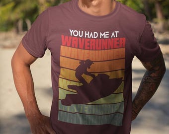 Wave Runner Colorful shirt, wave runner, outdoors, Summer shirt, Rainbow shirt, sports shirt, gifts for him, gifts for her