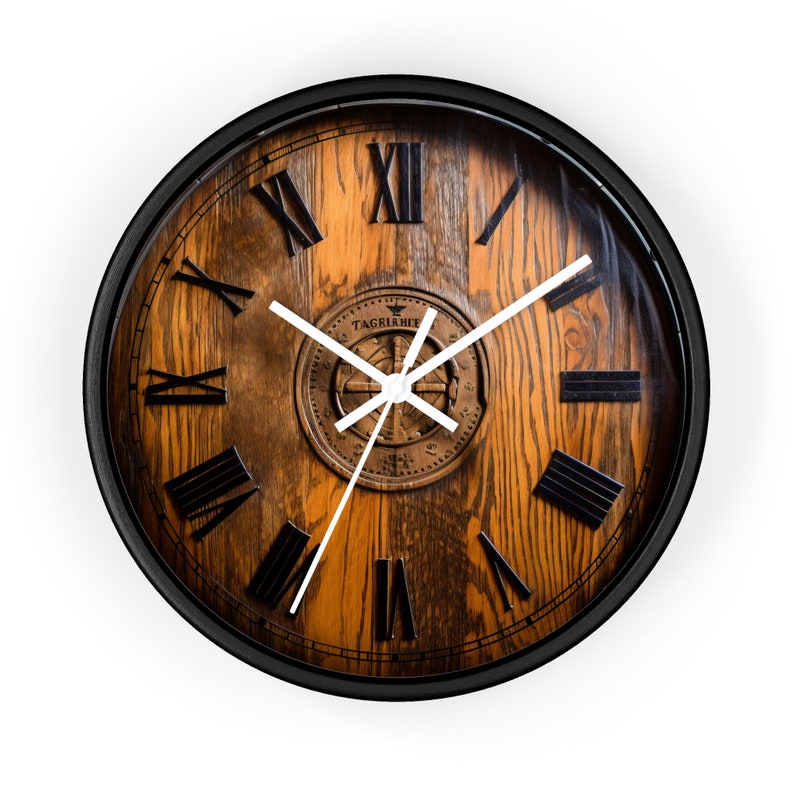 Horloge murale tonneau de whisky, cadeau pour lui, whisky, tonneau Johnnie Walker, horloge pour buveurs image 6