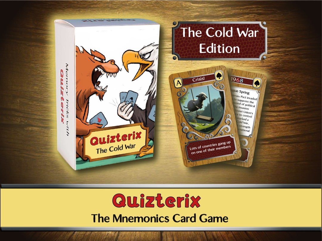 Quizterix History Card Game the Cold War Etsy UK