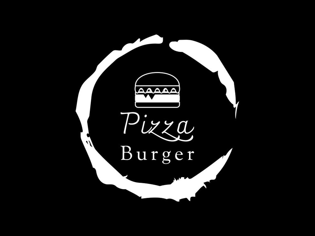 Pizza Burger Logo Etsy