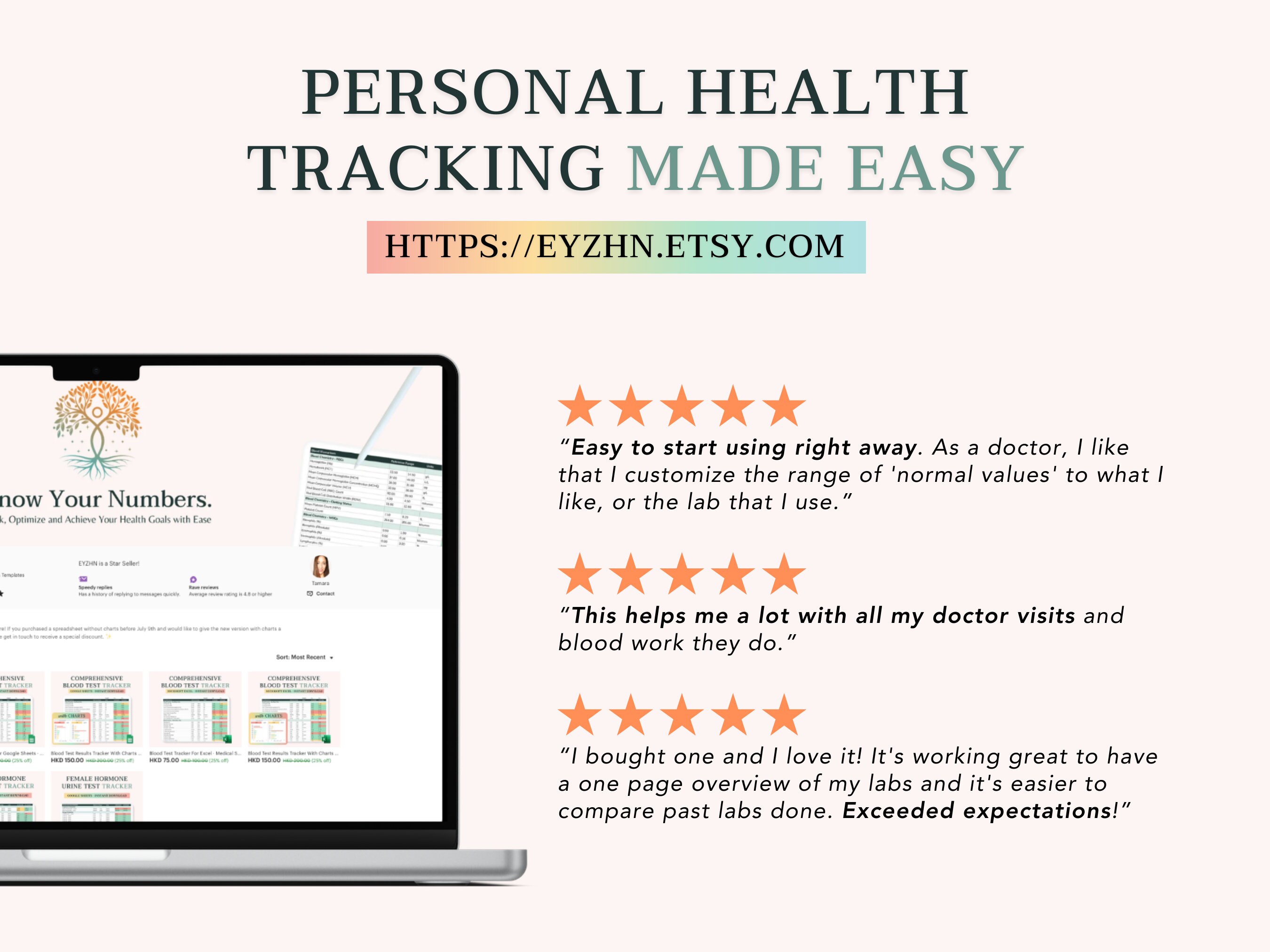 Blood Test Tracker normal & Optimal Ranges for Google Sheets - Etsy