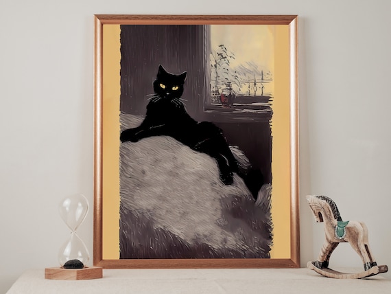 Targa in metallo, 20 x 30 cm, motivo: strega con gatto nero, santuario Wayward Salem, vintage, decorazione da parete per casa, soggiorno, cucina, giardino, camera da letto, ufficio, hotel, bar e pub