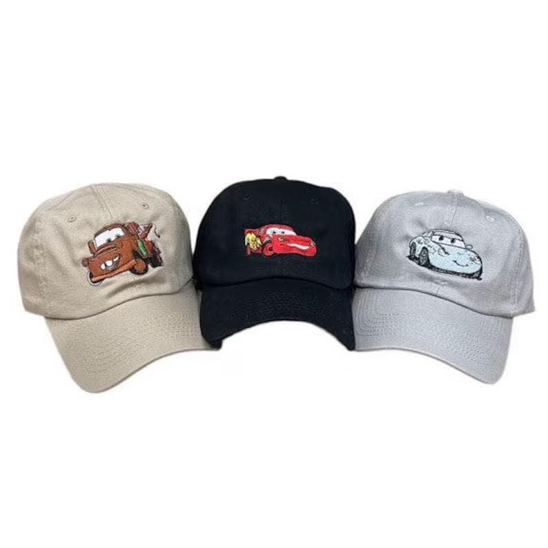 Embroidered Lightning McQueen Youth Hat: Custom Cars Movie Baseball Cap image 9