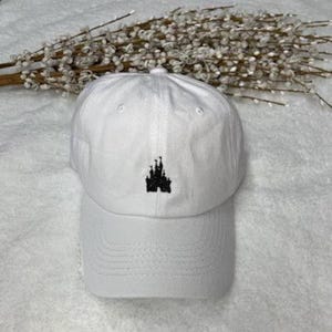 Cinderella Castle Princess Embroidered Adult or Youth Hat, Custom Hat, Disney Baseball Vacation Unstructured Dad Hat
