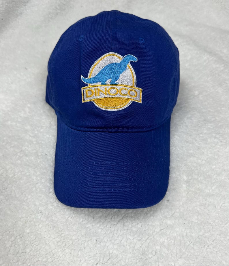 Dinoco Disney Cars Movie Logo Embroidered Adult or Youth Hat, Custom ...