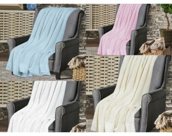 100% Pure Extra Soft Cotton Cellular Blankets