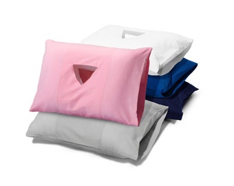 Ear Hole Pillow Relieves Ear Infections for Side Sleeping with 2 Pillowcases