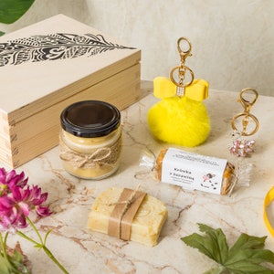 Bienenwachskerze und Set, um die Lebensbilanz in Ihr Leben zu ziehen, einzigartiges Geschenk