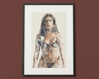 From Dusk Till Dawn - Santanico Pandemonium. A4 painted effect print (no frame)
