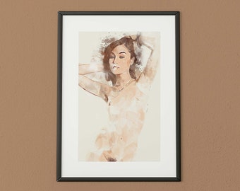 Sasha Grey (2) - A4 painted effect digital download or print (no frame)