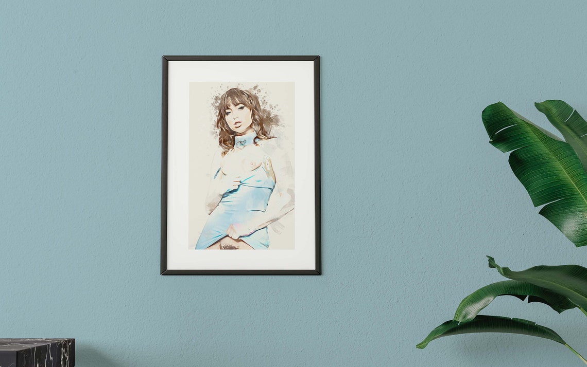 Riley Reid (2) - A4 Painted Effect Digital Download or Print (no Frame ...