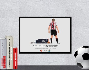 Sunderland Lee Cattermole Hand Drawing Print | Football Gift Poster