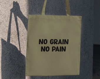 No Grain No Pain, Coeliac Gifts, Gluten Free Gifts, Tote Bags, Funny Tote Bags, Novelty Gifts, Shopping Bags, Canvas Bags, Reusable Bags