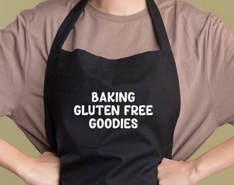 Baking Apron, Gluten Free Apron, Gluten Free Gifts, Novelty Tee, Funny Tee, Birthday Gifts, Gifts for Her, Gifts for Him, Apron