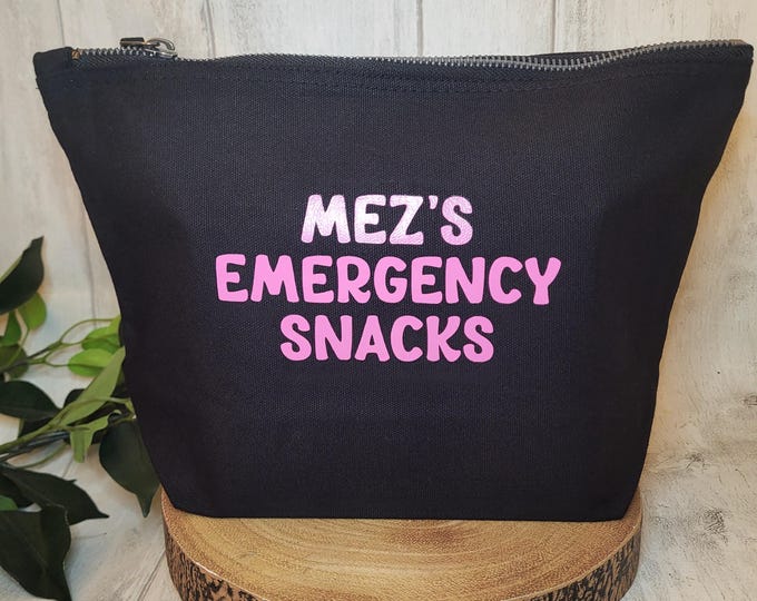 Personalized Emergency Snack Bag: Travel Toiletry Accessories