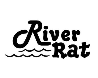 River Rat Decal - Multiple Colors & Sizes - Laptop-Phone-Window-RV- Camper-Car