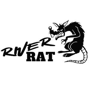 Sticker River Rat - meerdere kleuren en maten - laptop-telefoon-raam-RV- camper-auto - reddingsboot - kajakken - raften - slangen