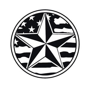 Texas Stern mit robustem Aufkleber mit der amerikanischen Flagge - mehrere Farben und Größen - Laptop-Telefon-Fenster-RV-Camper-Car - Texas Pride - Texan - Lone Star