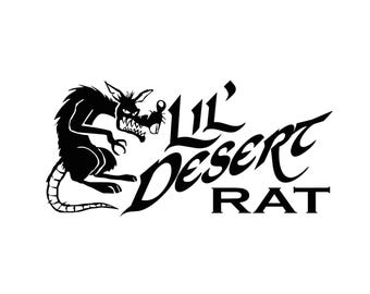 Lil' Desert Rat - Multiple Colors & Sizes - Laptop-Phone-Window-RV- Camper-Car