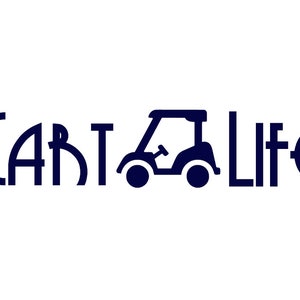 カートライフデカール - 複数の色とサイズ - ノートパソコン、電話、窓、RV、キャンピングカー、車、ゴルフカート