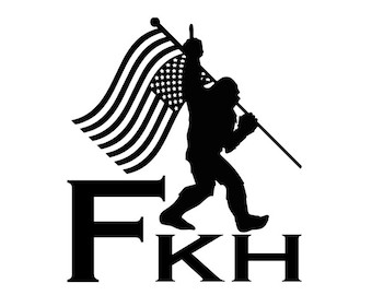 FKH - F*ck Kamala Harris Sasquatch - Trump 2024 - Multiple Colors & Sizes - Laptop-Phone-Window-RV- Camper-Car - Go Trump
