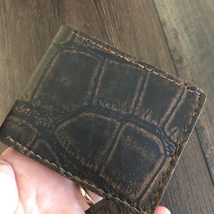 Handmade in USA leather wallet
