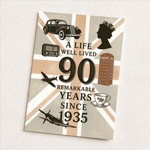 Carte 90e anniversaire - « Joyeux anniversaire ! Vous ne regardez pas plus de 89 ans ! | Carte de voeux légère avec des ballons et un gâteau