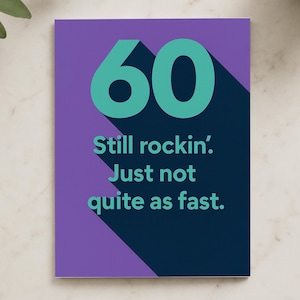 Funny 60th Birthday Card: Still Rockin&#39; - Music Lover Gift