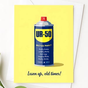 Carte d'anniversaire amusante pour les 50 ans - Parfaite pour les 50 ans bien huilés - Cadeau hilarant