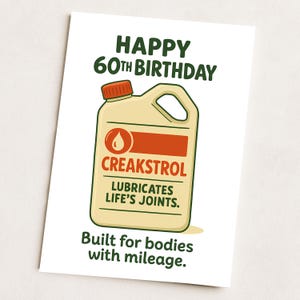 Carte d'anniversaire amusante pour lui | Parodie d'huile | Papa, mari, frère, ami | Carte bâillon pour un anniversaire important