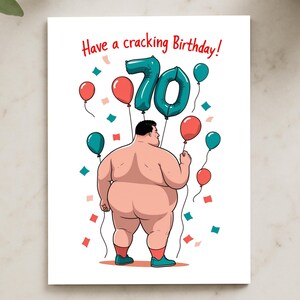 Carte d'anniversaire amusante pour homme, fête d'anniversaire, conception de confettis
