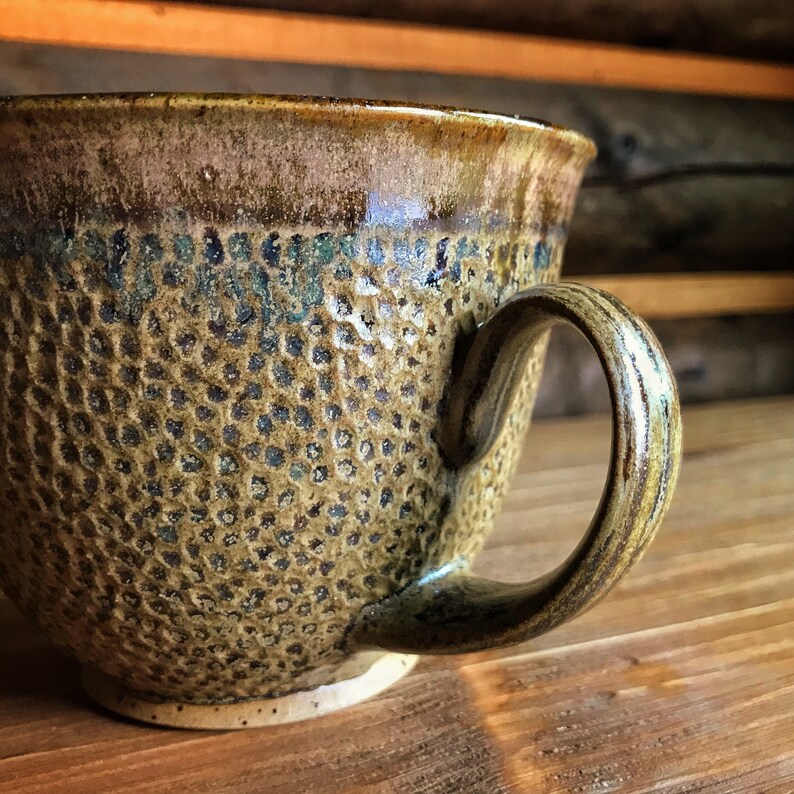 Handmade Mug BLACK PEARL, wheel thrown, ceramic mug, ceramic cup, handmade mug, ashglaze, xxl, high fire, tea mug, extra large mug image 6