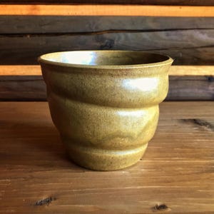 Handmade Flowerpot CINNAMON, wheel thrown vase, ceramic planter, plant pot, stoneware, ashglaze, brown, high fire, spotted clay