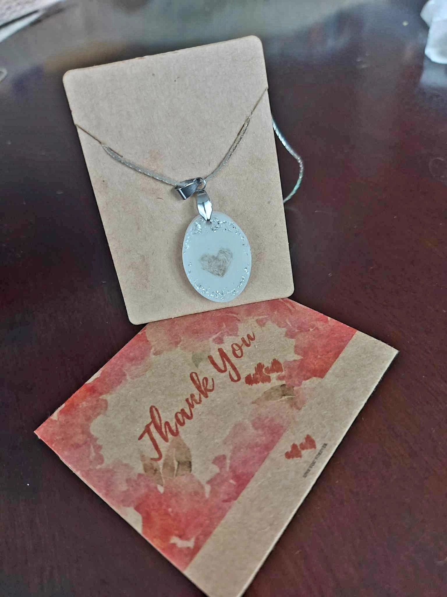 Breastmilk and DNA jewelry DIY kits – White heart keepsakes