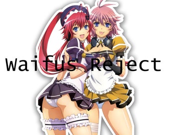 Anime Waifu Flashing Ecchi Sexy Lewd Fetish Kiss Cut - Etsy
