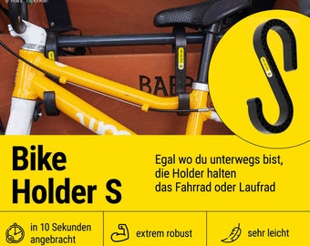 Frank Bike Holder S | Children&#39;s bike holder for cargo bikes - transport hook for Babboe, Bakfiets, Muli Cargobikes - holder for cargo bikes