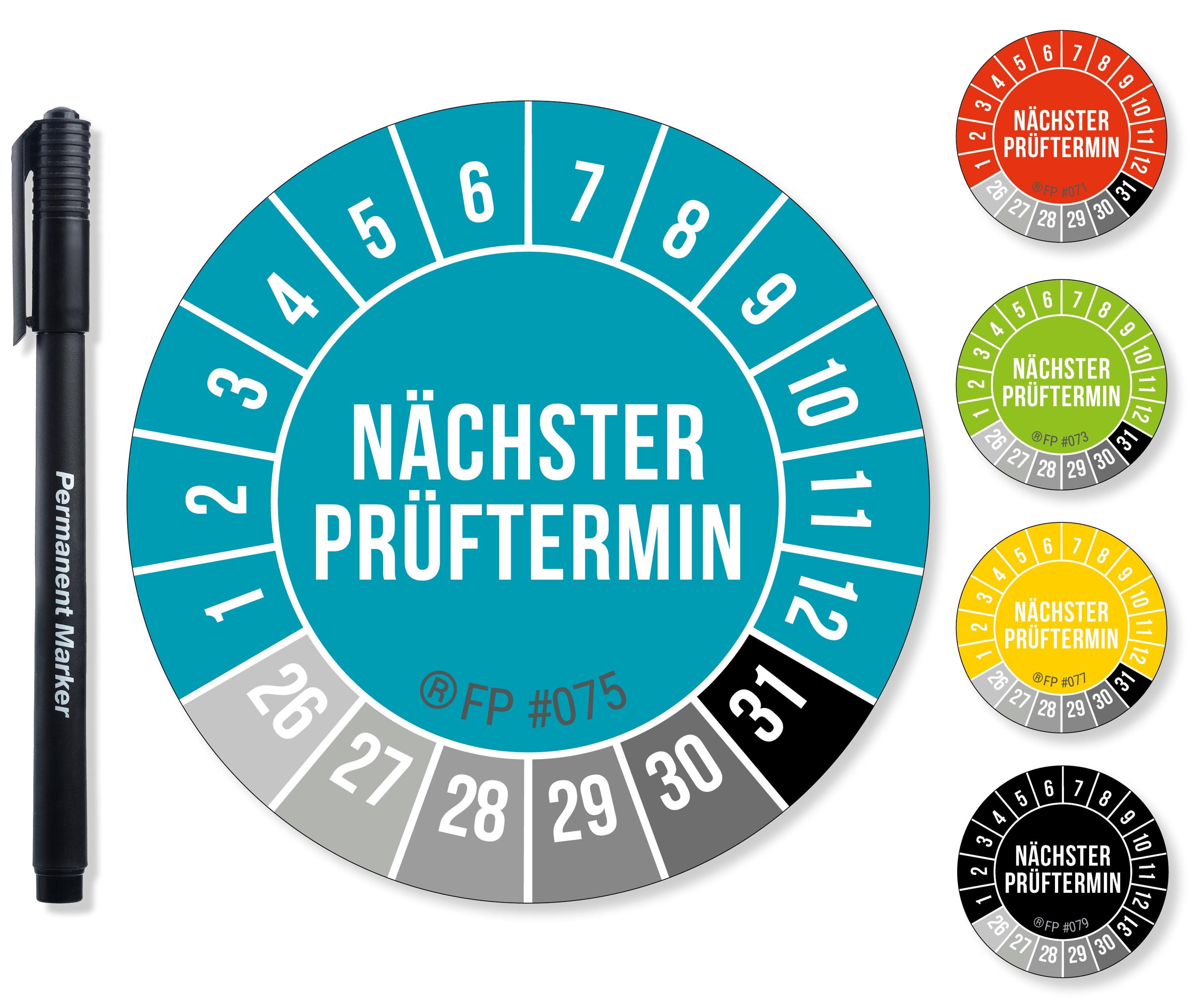 Next Inspection Date: Blue Inspection Stickers 20/30 Mm, Self-adhesive ...
